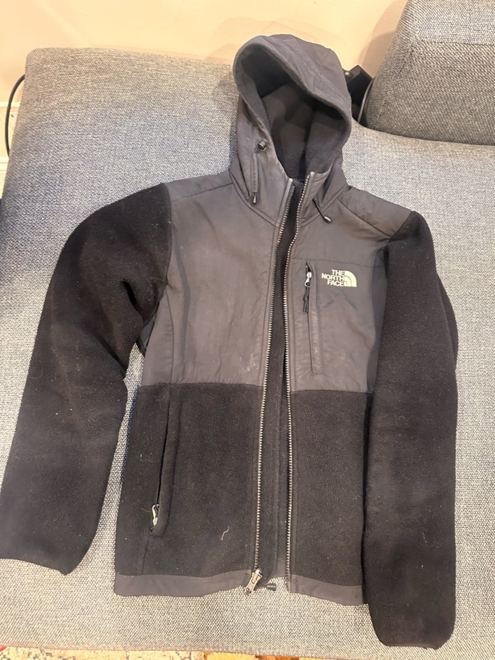 North Face Denali Jacket / Coat / Fleece with hood - size XS
